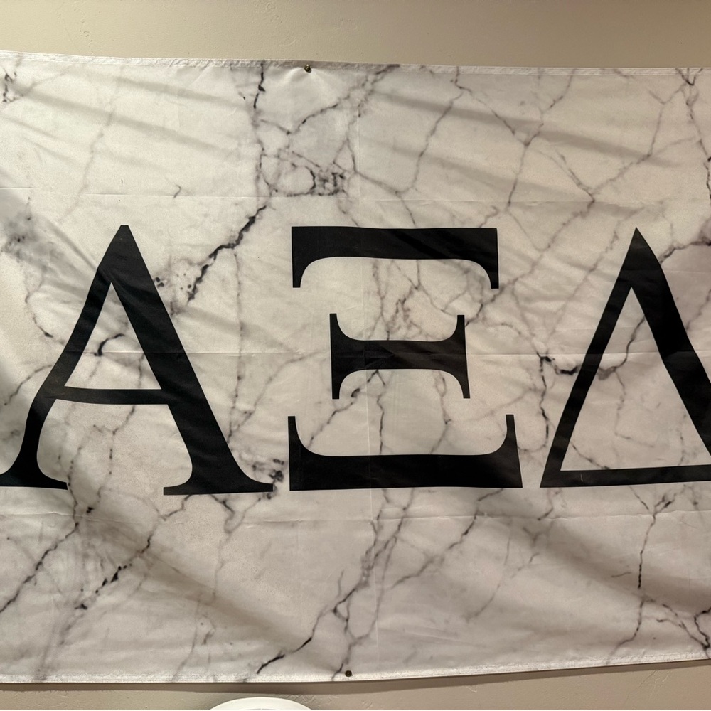 Greek Letter Marble Tapestry